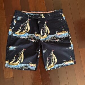 Brooks Brothers Nautical Print Bermuda  Shorts